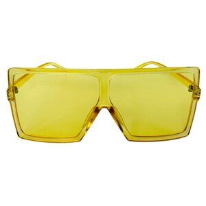 6072 | Yellow Square Unisex Sunglasses